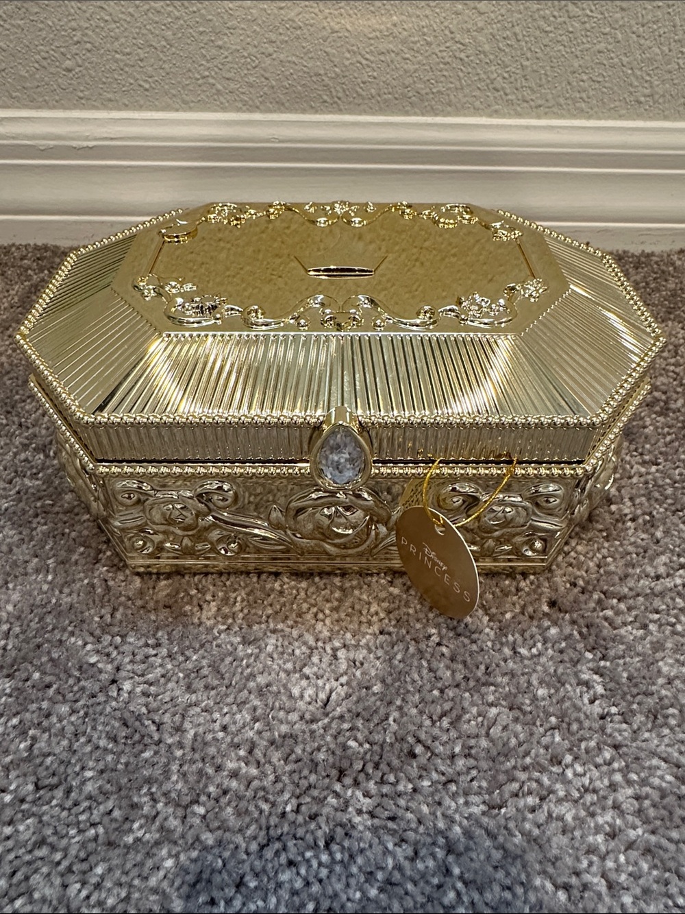 2026 Bath & Body Works Disney Princess Gold Musical Keepsake Jewelry Box  NWT